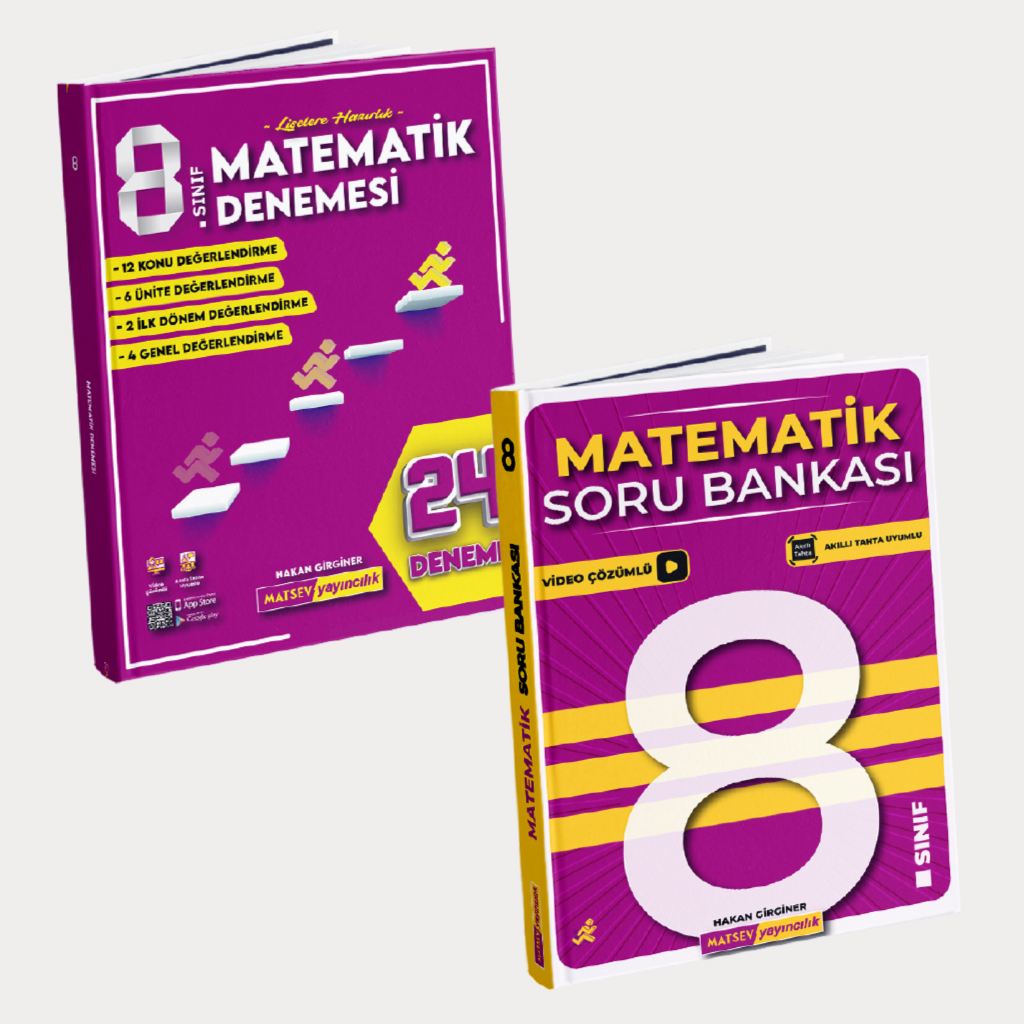 8. Sınıf Matematik Soru Bankası ve 24'lü Deneme (2026-2027)